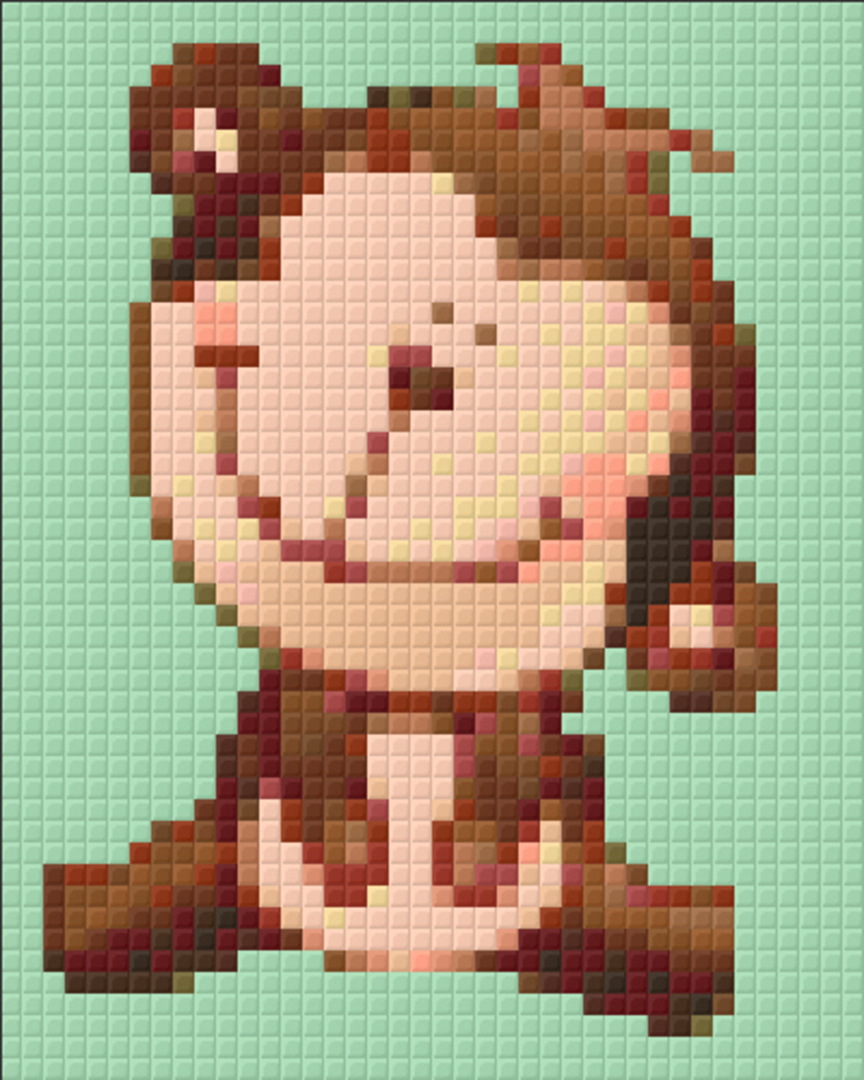 Monkey One [1] Baseplate PixelHobby Mini-mosaic Art Kit image 0
